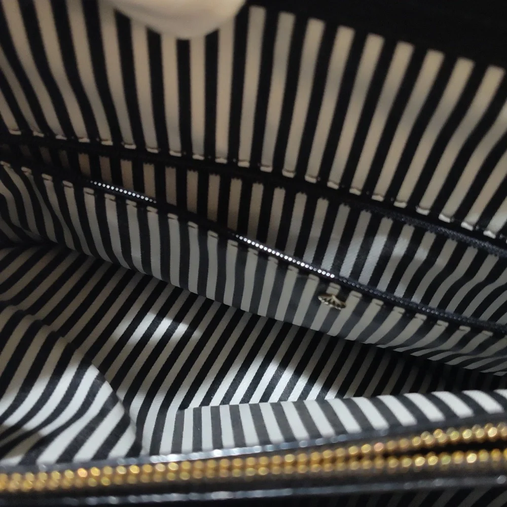 Kate Spade Black Tote with Gold Accents - Picture 7 of 16